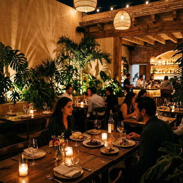 Interno del Ristorante Los Hermanos - Atmosfera Soffusa